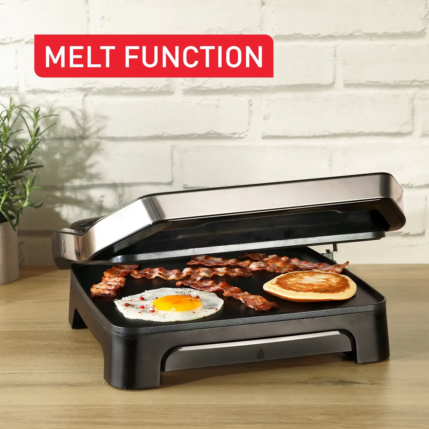 Moulinex Inicio 2 en 1 Panini & Grill 2000W – Appareil à Panini et Grill Multifonction