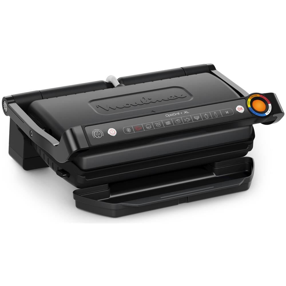 Moulinex OptiGrill+ – Grill Intelligent Électrique avec Cuisson Automatique de Viande