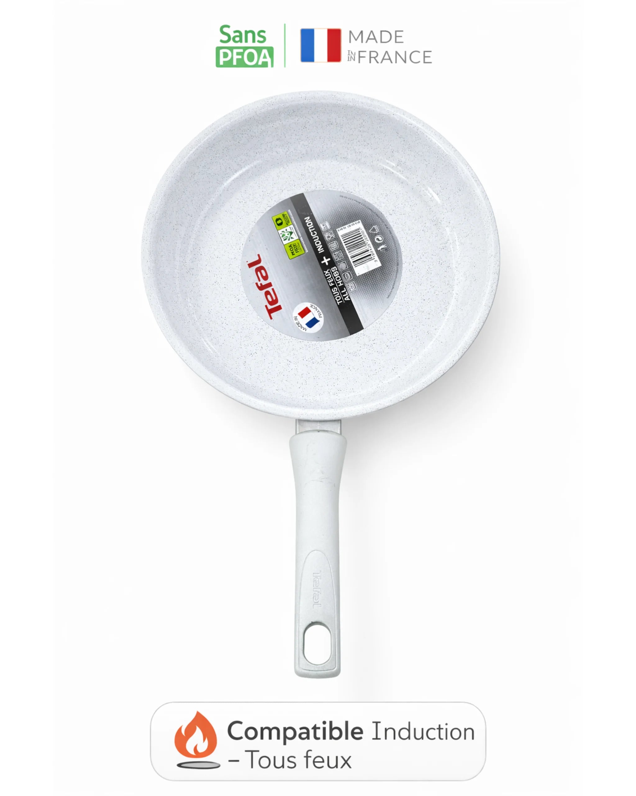 Poêle Tefal Antiadhésive – Sans PFOA – Tous feux -30cm– Made in France MT17