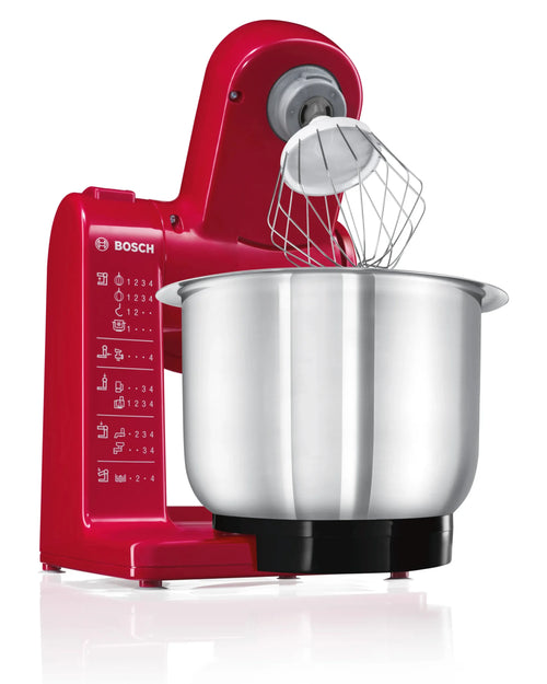 Robot Pâtissier Bosch avec Bol Inox – Batteur Multifonction – Puissant et Robuste