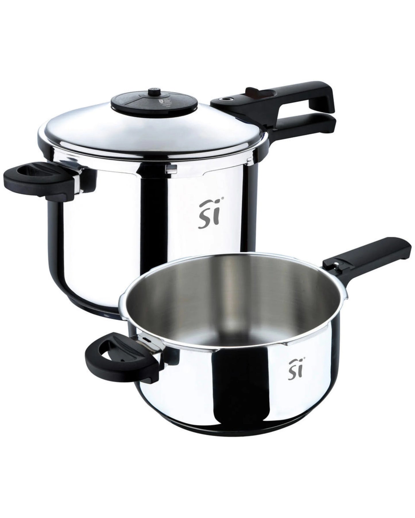Cocotte-Minute Inox San Ignacio Creta – Set 3 Pièces – 4L & 6L – Tous Feux Induction