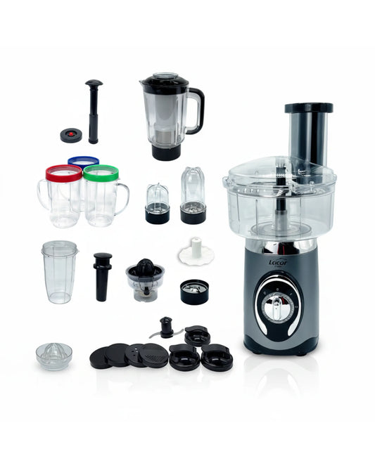 Robot Multifonction LACOR 1000W – Blender, Hachoir & Presse-Agrumes avec Accessoires Complets
