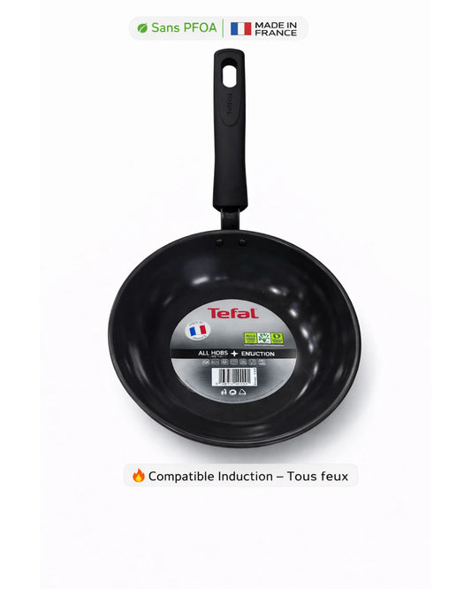 Poêle Tefal Antiadhésive – Sans PFOA – Tous feux –30cm- Made in France MT11