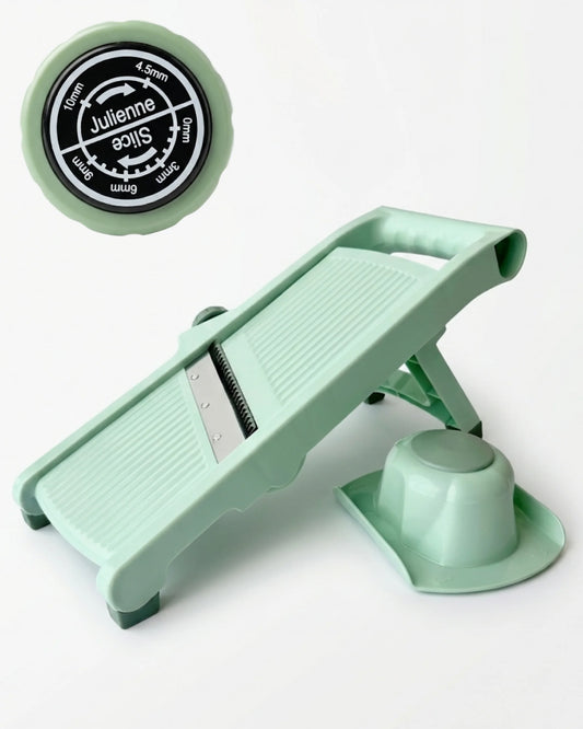 Mandoline de Cuisine Réglable – Coupe Julienne & Tranches – Lame Inox – Sécurité Intégrée