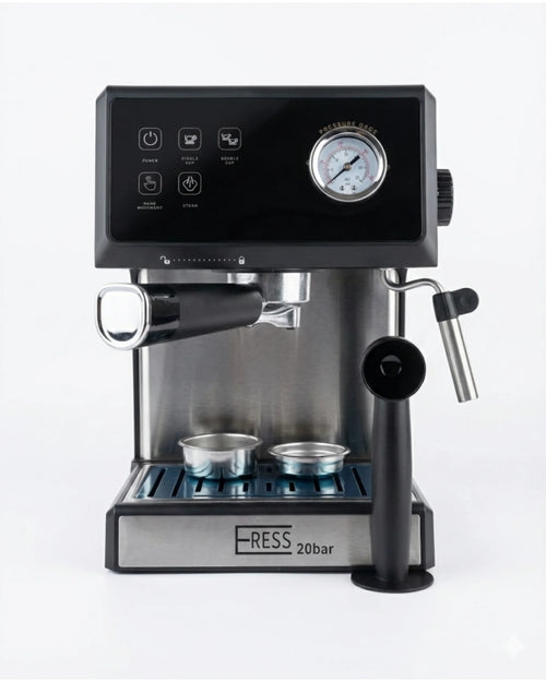 Machine à Café Espresso 20 Bar avec Buse Vapeur et Manomètre – EREES