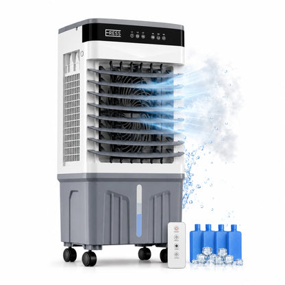 Rafraîchisseur d'Air ERESS avec Télécommande – Réservoir 20L / 35L / 40L – Refroidissement par Eau et Pains de Glace