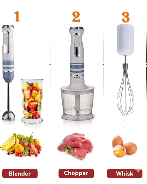 Mixeur Plongeant Multifonction 3-en-1 Noia Collection – Blender, Hachoir & Fouet – Accessoires Inclus