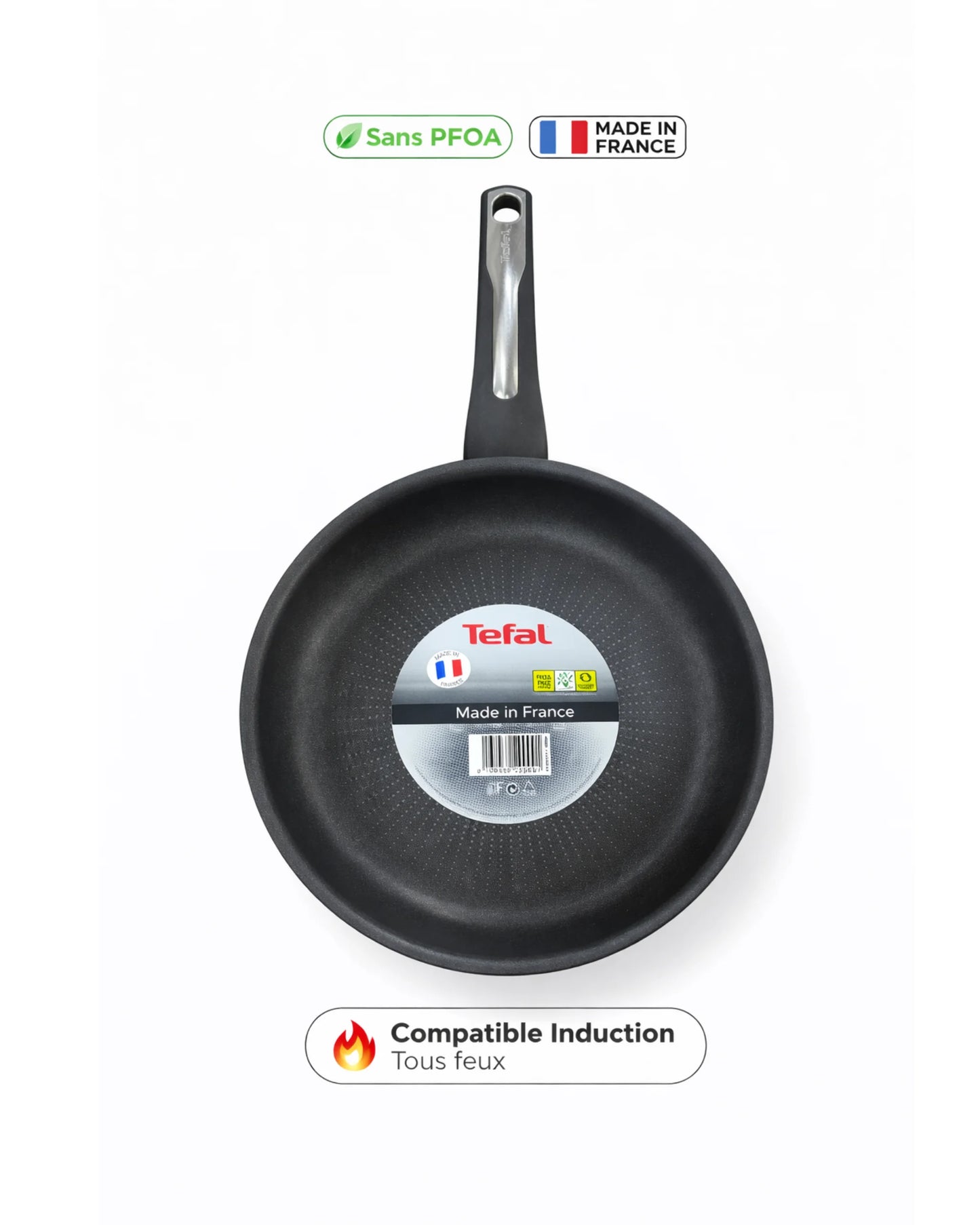 Poêle Tefal Antiadhésive – Sans PFOA – Tous feux -30cm– Made in France MT14