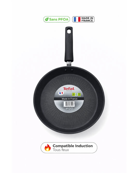 Poêle Tefal Antiadhésive – Sans PFOA – Tous feux -26cm– Made in France MT15