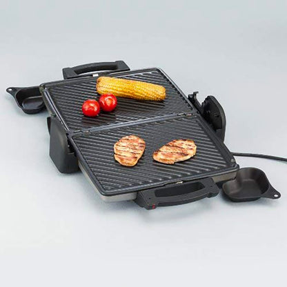 Grill de Contact Severin 1800W – Grill Panini & Barbecue Électrique Ouverture 180°