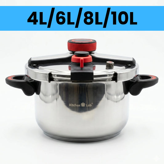 Cocotte-Minute à Pression Inox – Poignées Démontables – 3L à 10L