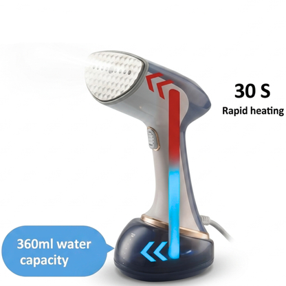 Défroisseur Vapeur Silver Love 1500W | Steamer à Main 360 ml