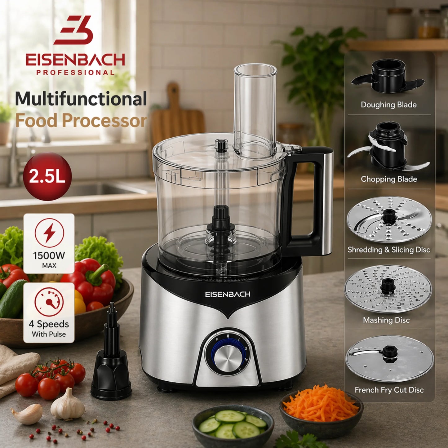 Robot Multifonction Eisenbach 2.5L 1500W