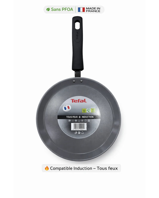 Poêle Tefal Antiadhésive – Sans PFOA – Tous feux –26cm- Made in France MT02