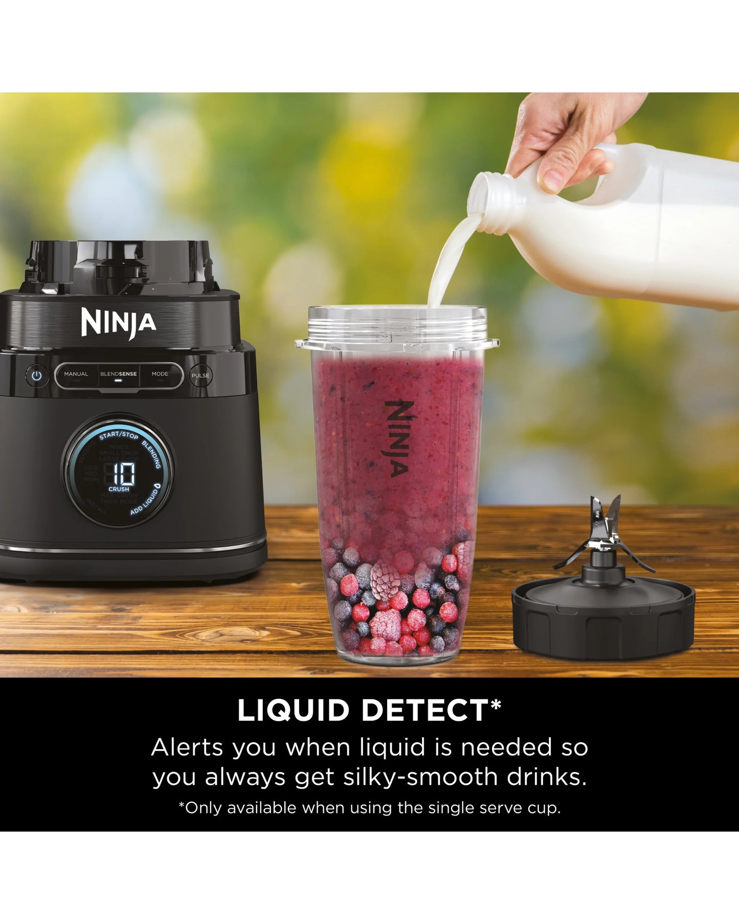 Blender Ninja Detect Power Mixer Pro – 1200W – Technologie BlendSense – Bol 2,1 L + Verres Individuels
