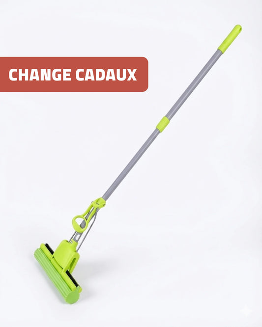 🧹 Balai Serpillière à Essorage Manuel – Tête Interchangeable – Nettoyage Facile & Rapide