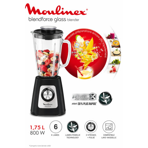 Blender Moulinex Blendforce Glass 1.75L 800W