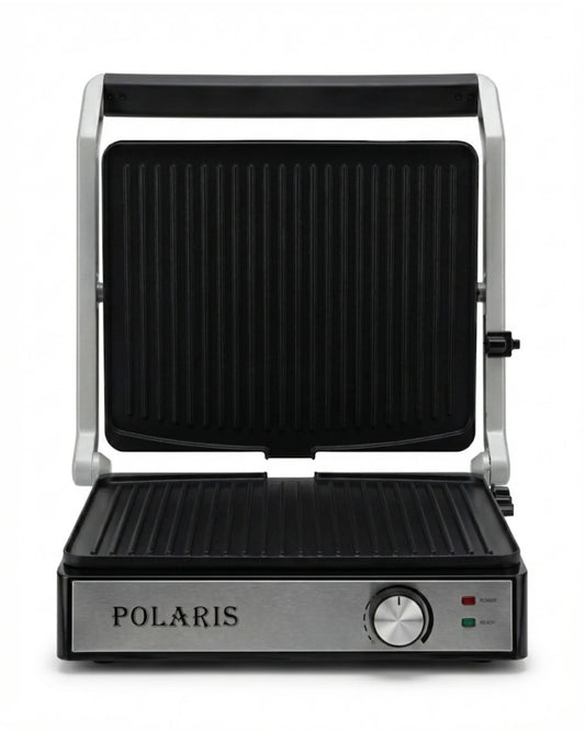 Grill Électrique Polaris – Plaque Grill Antiadhésive avec Thermostat Réglable | Panini, Viande & Sandwichs