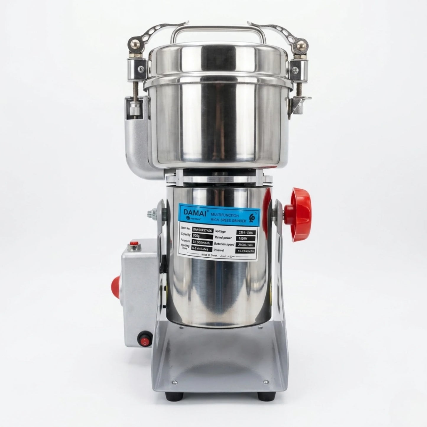 Moulin Électrique DAMAI en Inox Sécurité | 150g à 1000g