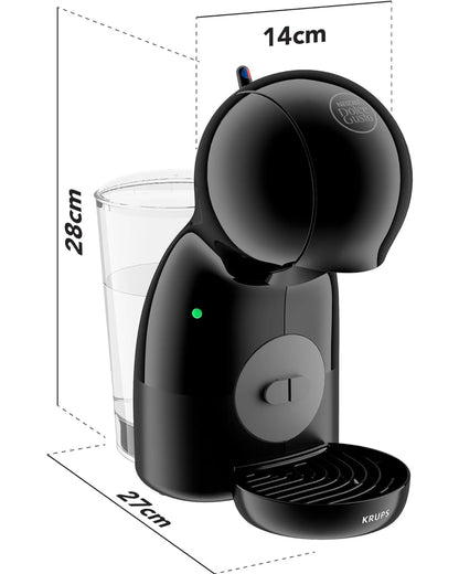 Machine à Café Nescafé Dolce Gusto Krups – Compacte, Capsules, Noir – Espresso & Boissons Chaudes