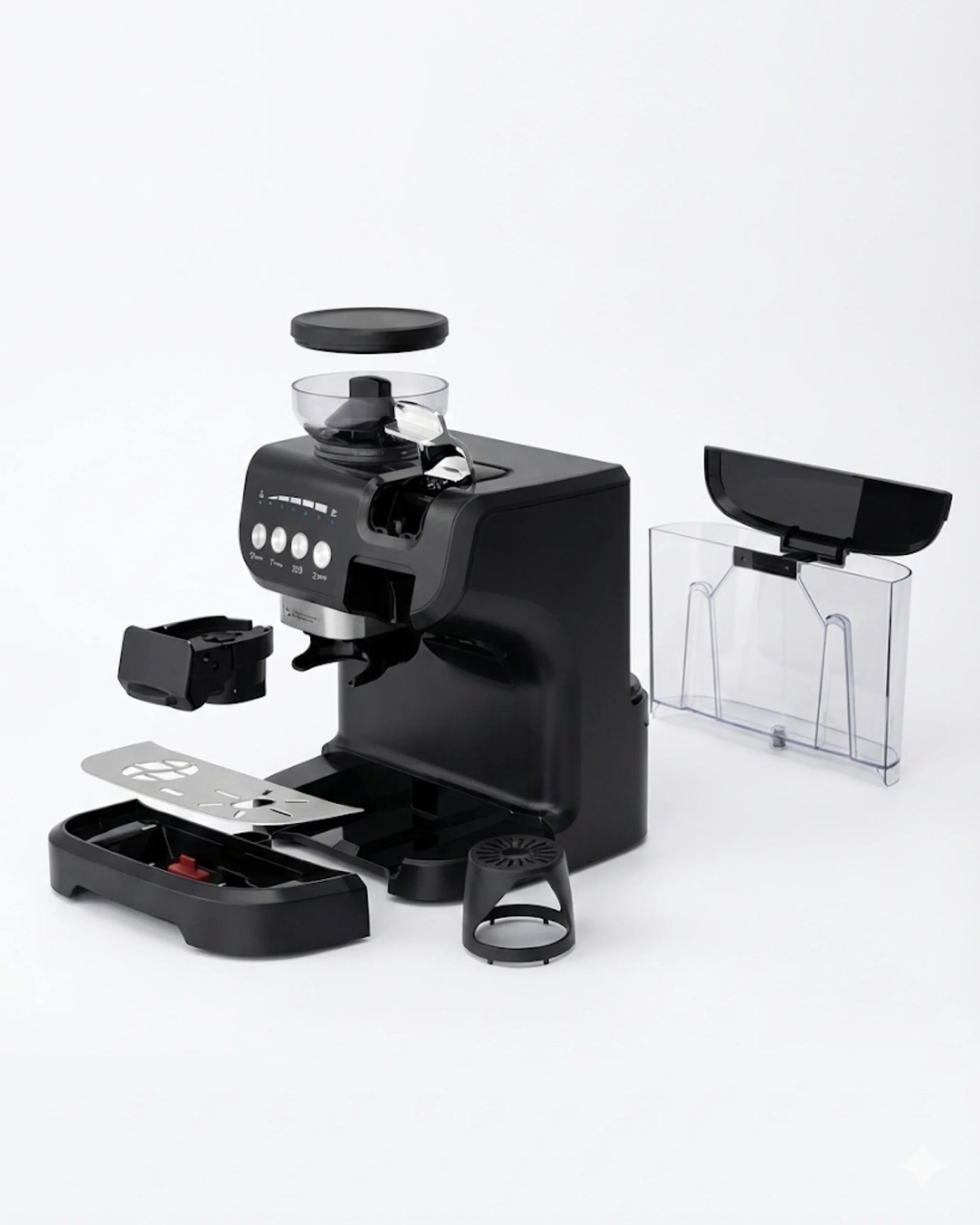 Machine à café expresso multifonction avec broyeur – Compatible capsules Nespresso, Dolce Gusto et café moulu