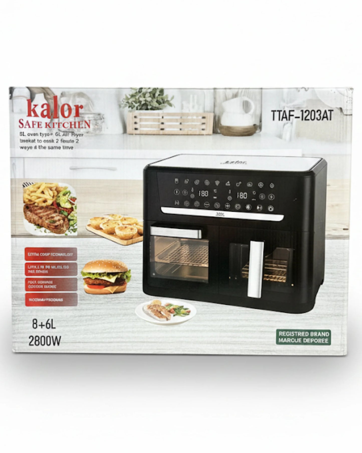 Four Air Fryer Kalor 8+6L 2800W + Robot Blender Kalor Offert