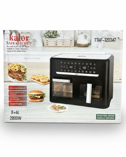 Four Air Fryer Kalor 8+6L 2800W + Robot Blender Kalor Offert