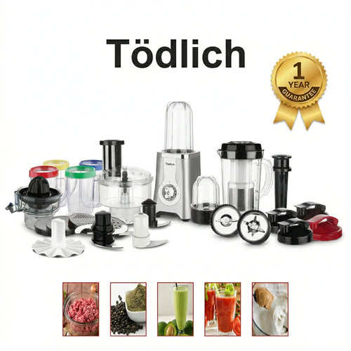 Robot de Cuisine Multifonction Tödlich | Blender, Hachoir et Mixeur