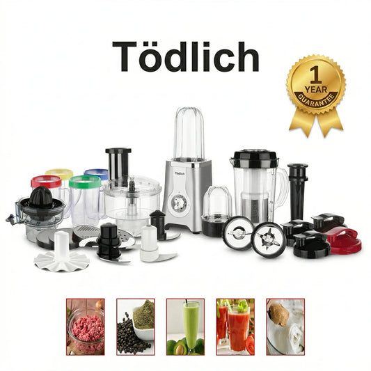Robot de Cuisine Multifonction Tödlich | Blender, Hachoir et Mixeur