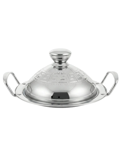 Tajine en Inox Durable – Plusieurs Tailles 27-30-34 cm – Cuisine Marocaine Moderne
