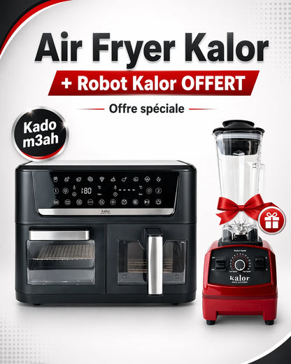 Four Air Fryer Kalor 8+6L 2800W + Robot Blender Kalor Offert