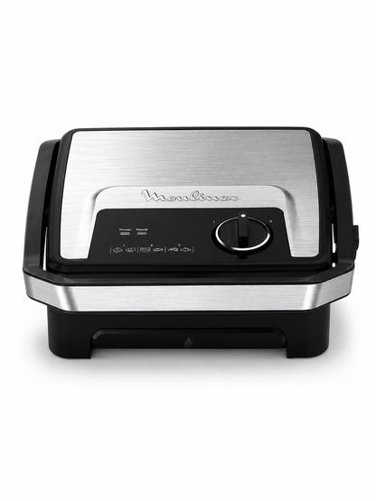 Moulinex Inicio Adjust Grill 2000W – Grill Panini Multifonction 2 en 1 avec Thermostat Réglable
