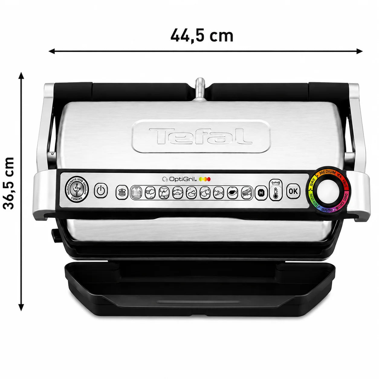 Tefal OptiGrill+ XL 2000W – Grill Intelligent XL avec 9 Programmes Automatiques et Capteur de Cuisson