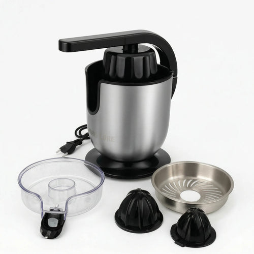 Presse-Agrumes Électrique 600W – Extracteur de Jus Puissant en Inox
