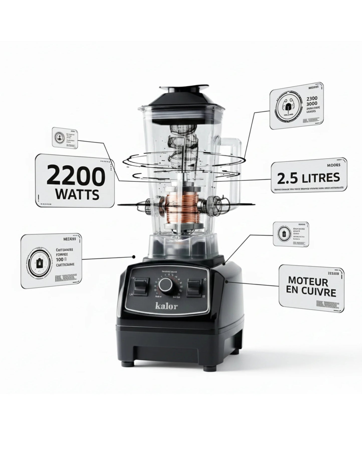 Four Air Fryer Kalor 8+6L 2800W + Robot Blender Kalor Offert