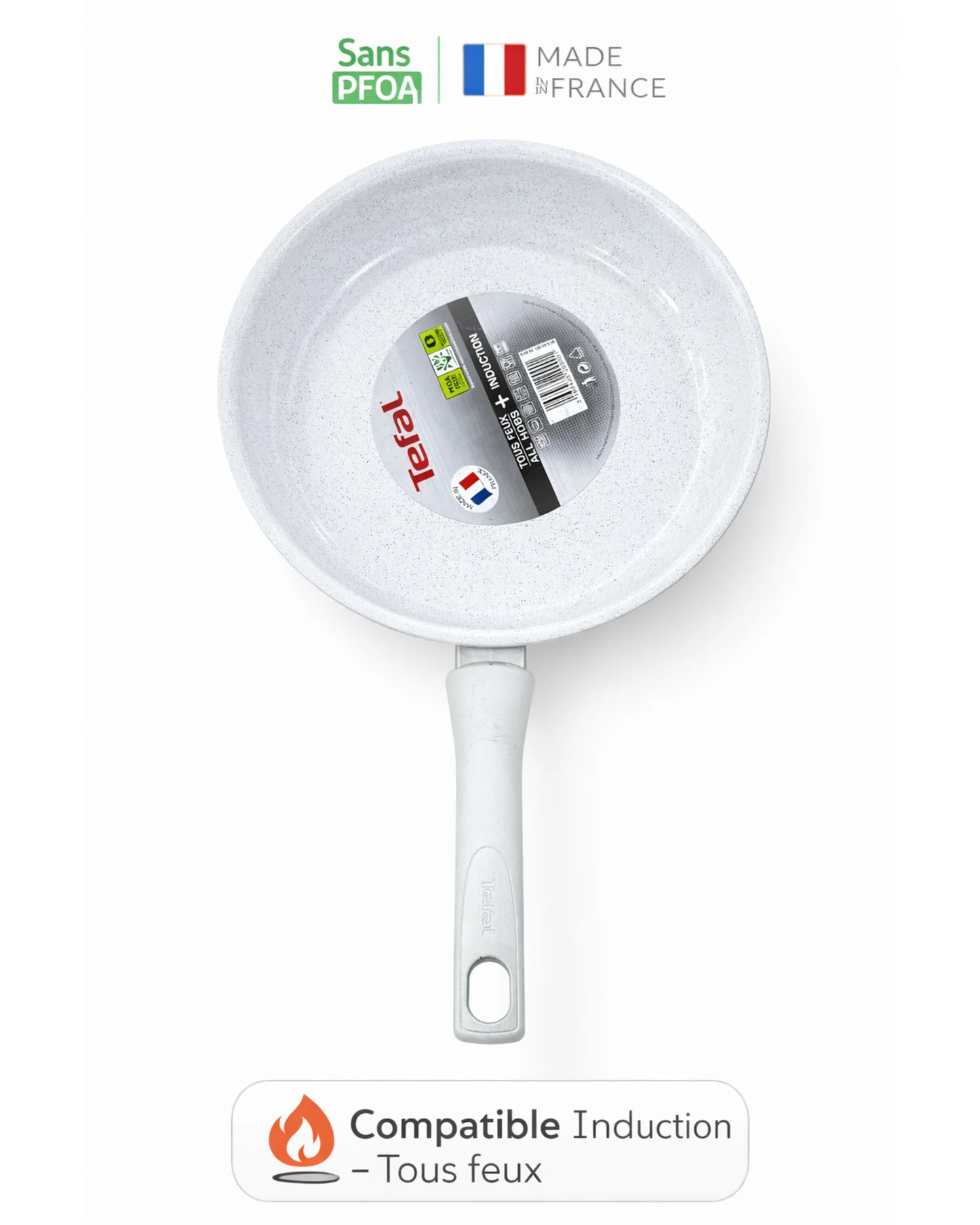 Poêle Tefal Antiadhésive – Sans PFOA – Tous feux -30cm– Made in France MT17